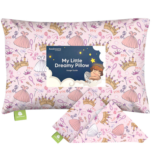 KeaBabies Printed Toddler Pillowcase 13x18'' - Dear Princess