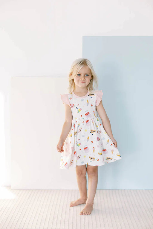Loulou Lollipop Ruffle Pocket Dress - Sweet Treats