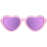 Babiators The Influencer Sunglasses Pink Transparent w/Purple 6yrs BLU-024