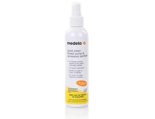 Medela Quick Clean Breast Pump & Accessory Sanitizer Spray 8oz