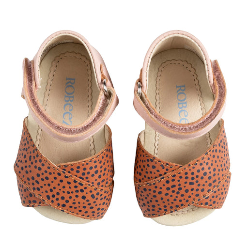 Robeez First Kicks Riley - Baked ClayDot/Pink