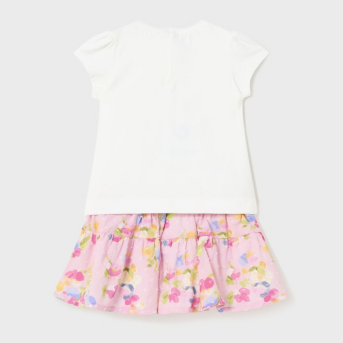 Mayoral Printed Skirt Set - Rosa