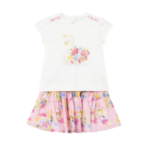 Mayoral Printed Skirt Set - Rosa