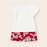 Mayoral Cotton Satin Shorts Set - Rojo