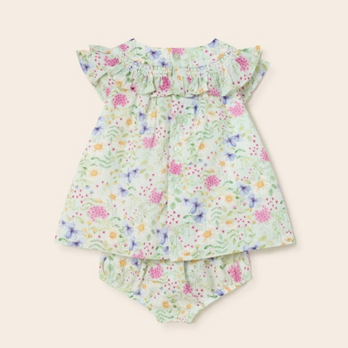 Mayoral Printed Ceremony Dress - Aqua