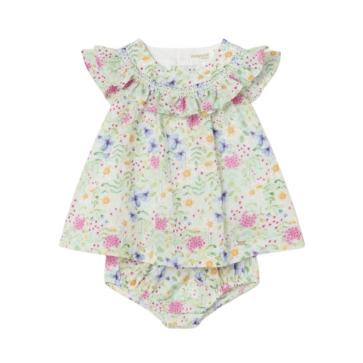 Mayoral Printed Ceremony Dress - Aqua