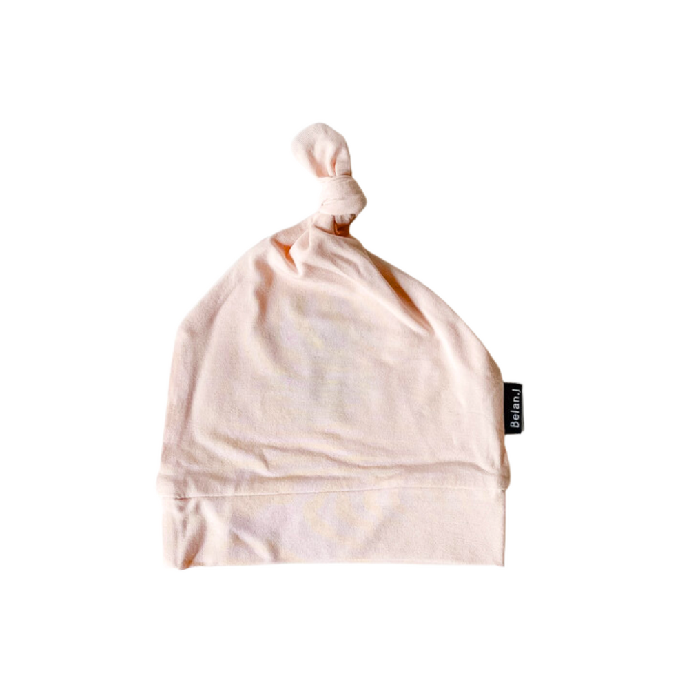 Belan.J Knotted Hat - Creamy Peach