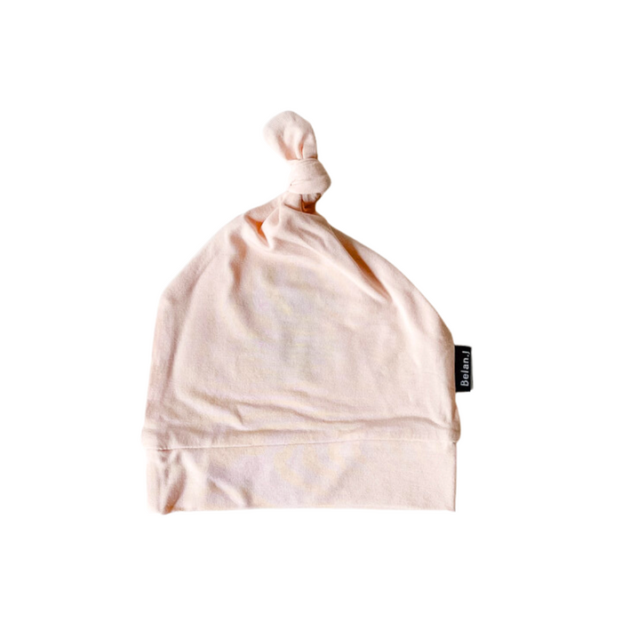 Belan.J Knotted Hat - Creamy Peach