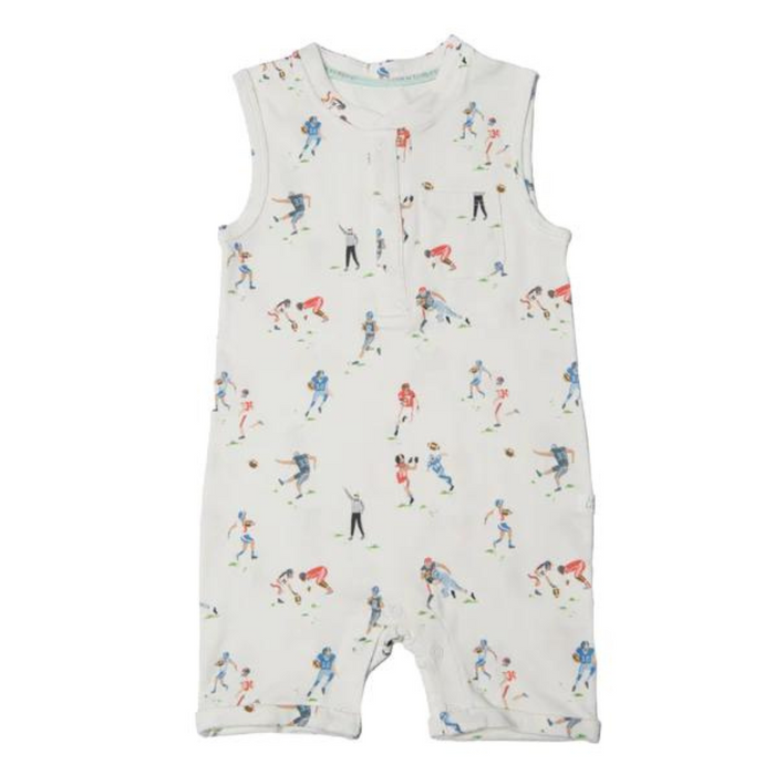 Loulou Lollipop Short Romper - Football