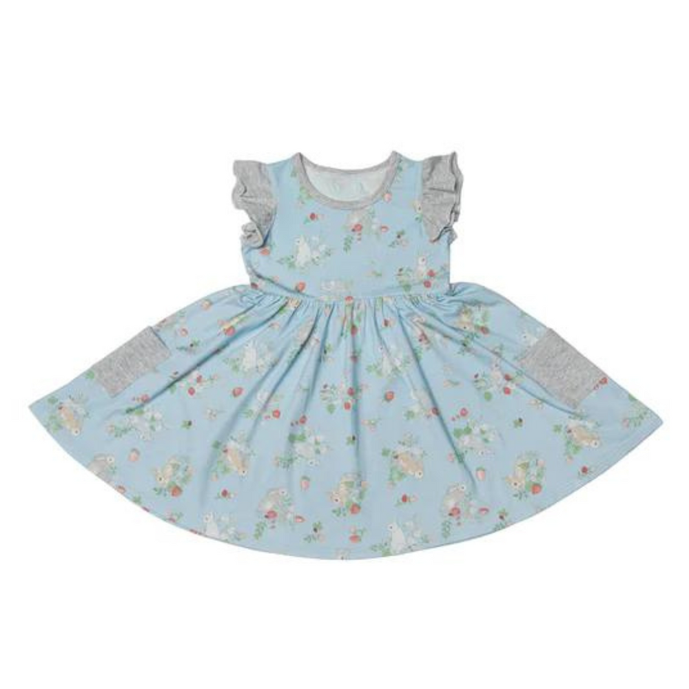 Loulou Lollipop Ruffle Pocket Dress - Some Bunny Love You