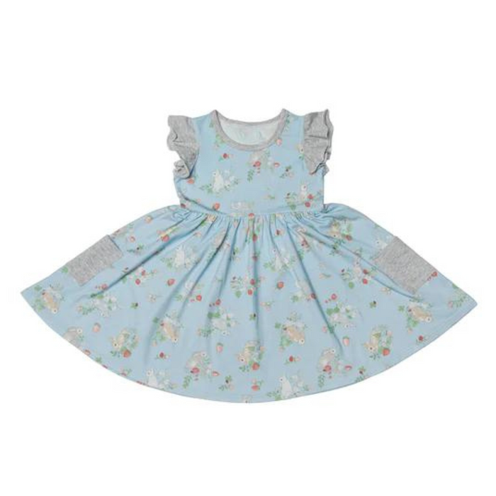 Loulou Lollipop Ruffle Pocket Dress - Some Bunny Love You