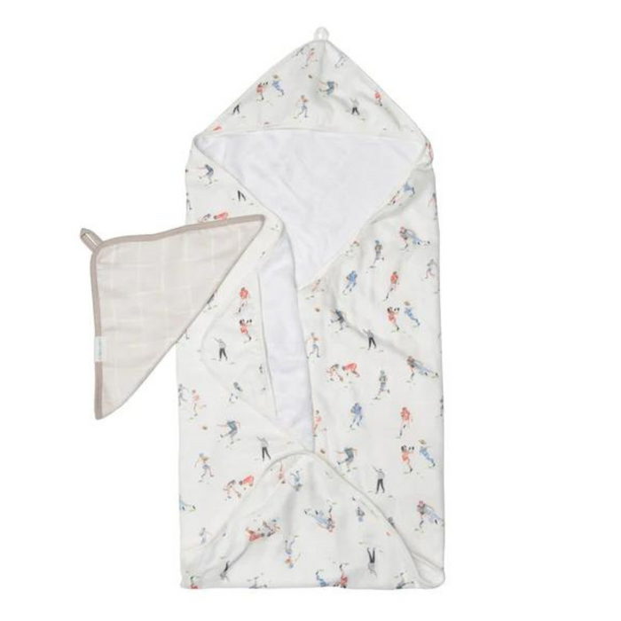 Loulou Lollipop Hooded Towel Set - Football