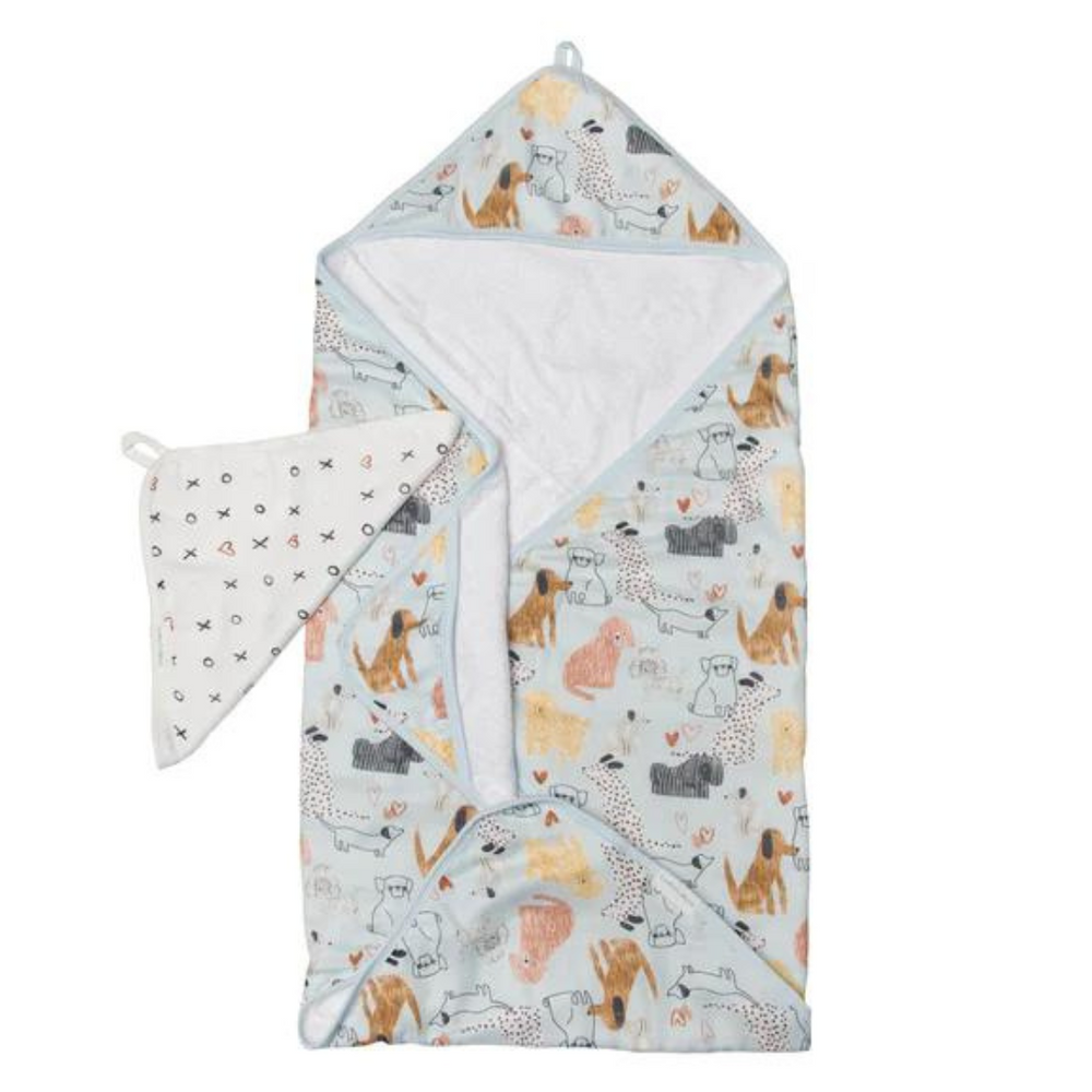 Loulou Lollipop Hooded Towel Set - Honey Puppies