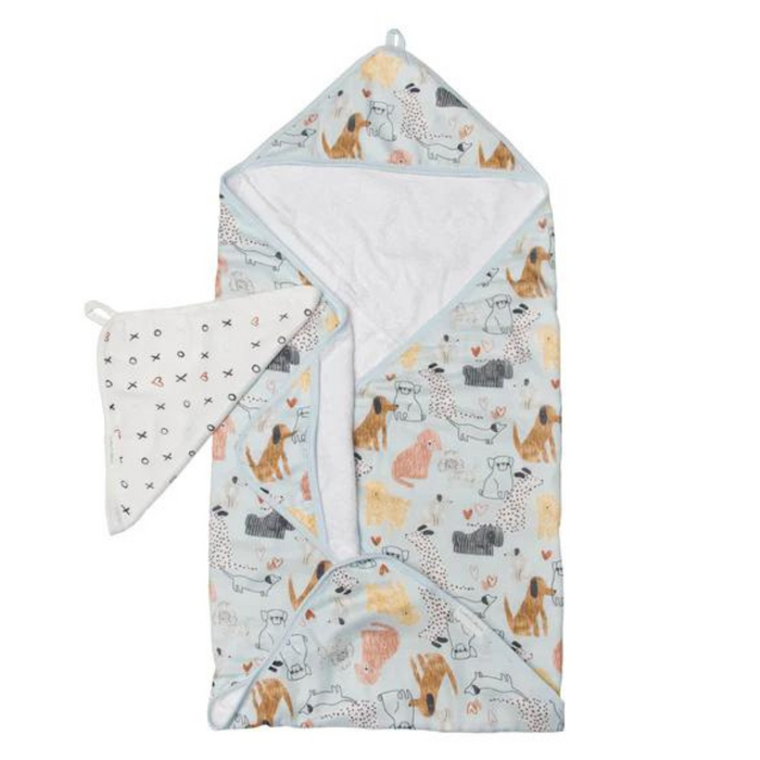 Loulou Lollipop Hooded Towel Set - Honey Puppies
