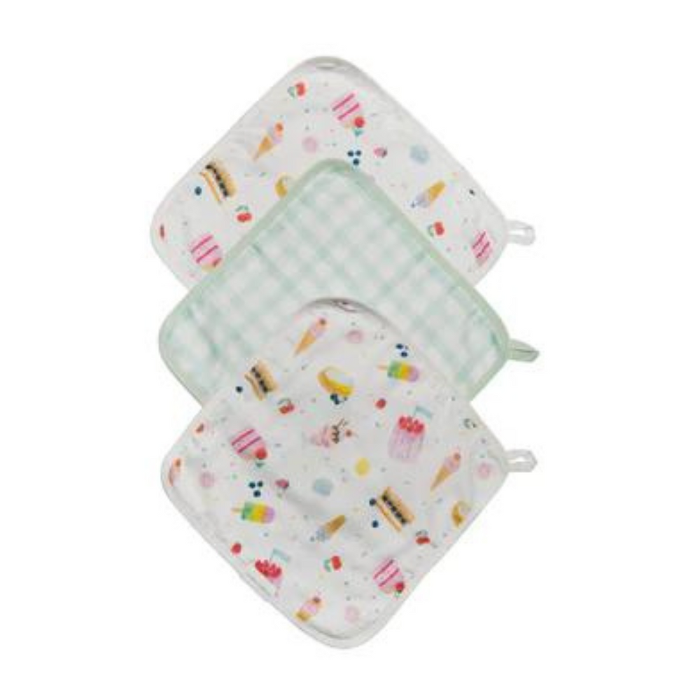 Loulou Lollipop Washcloth 3pk - Sweet Treats