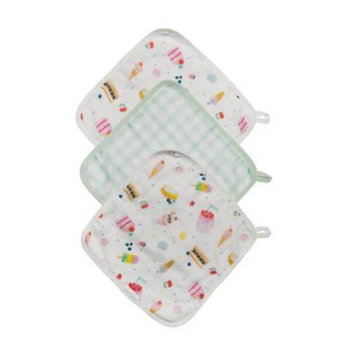 Loulou Lollipop Washcloth 3pk - Sweet Treats