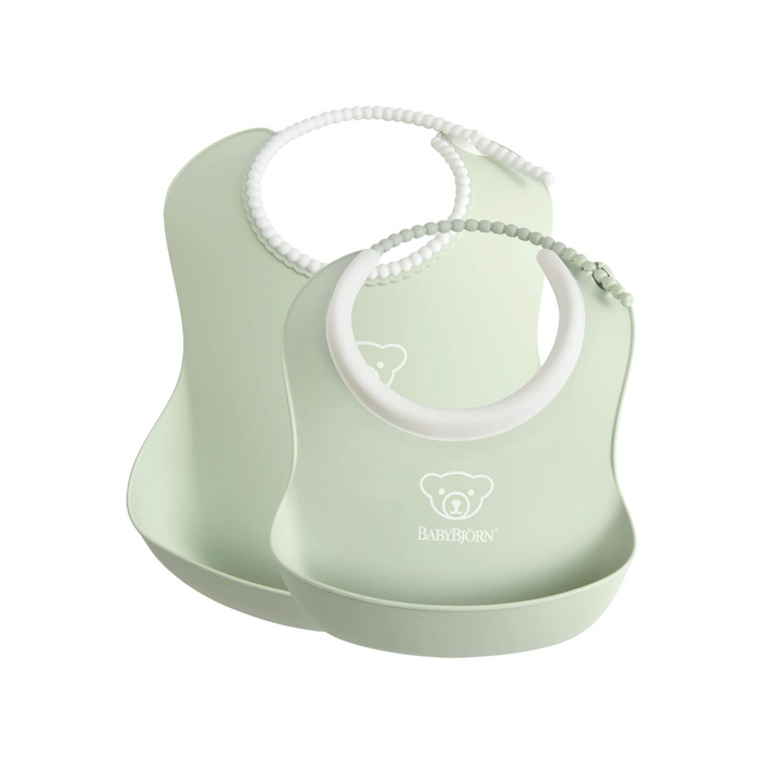 Baby Bjorn Baby Feeding Bib Set Powder - Green