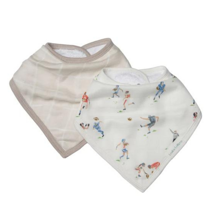 LouLou Lollipop Bandana Bib Set - Football