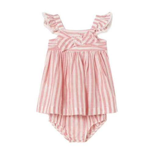 Mayoral Dress With Nappy Cover - Rubor