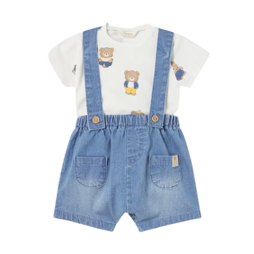 Mayoral Sustainable Cotton Denim Pants Set