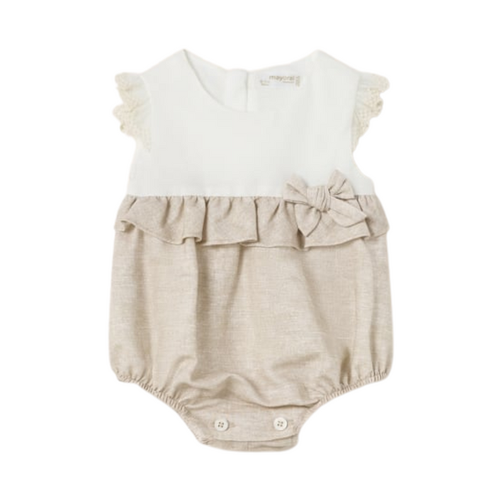 Mayoral Ceremony Linen Romper - Lino
