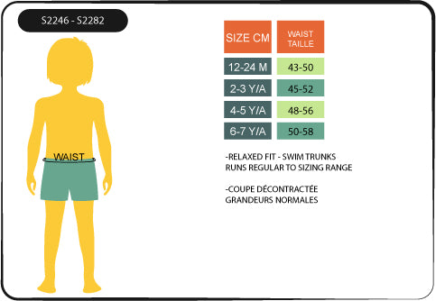 Calikids Swim Short - Blue Shark