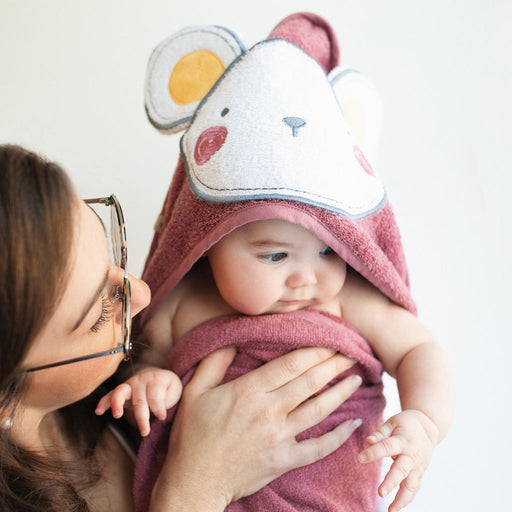 Perlim Pin Pin Hooded Towel - Mouse
