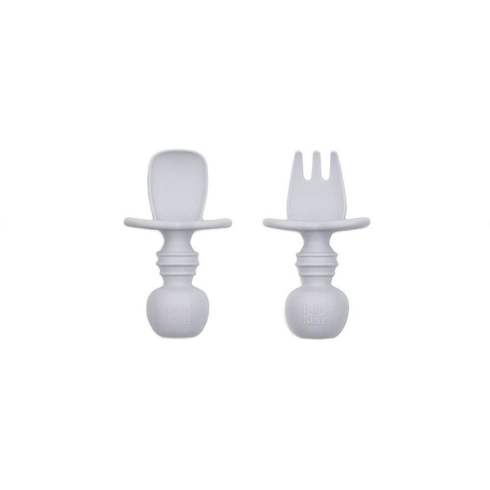 Bumkins Silicone Chewtensils Grey BK1700