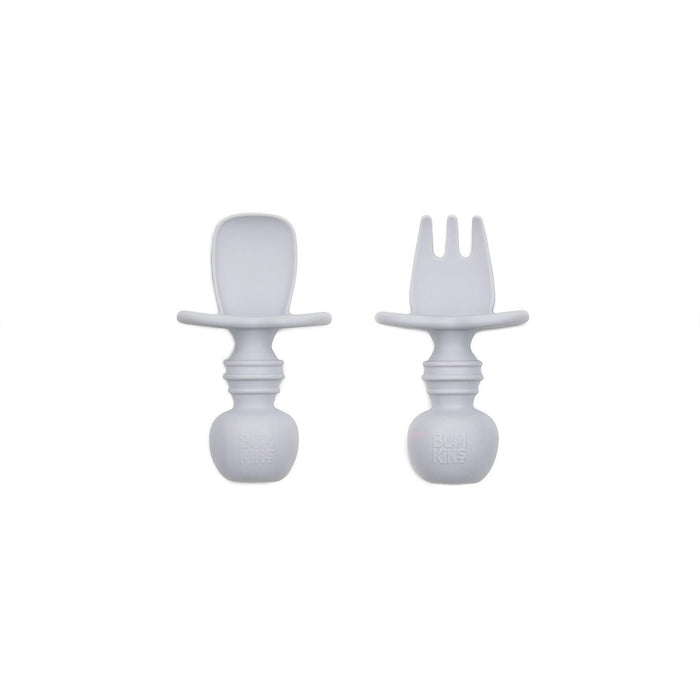 Bumkins Silicone Chewtensils Grey BK1700