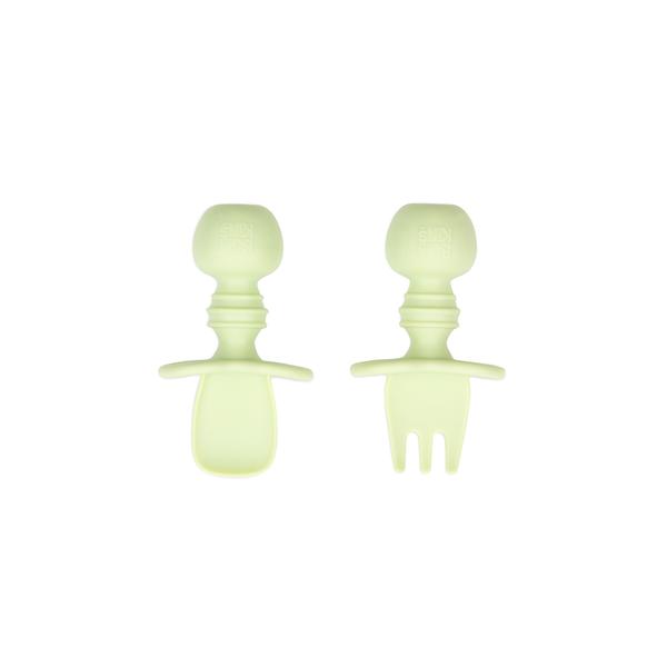 Bumkins Silicone Chewtensils Cutlery - Sage BK1710