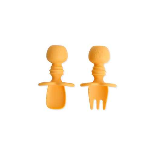 Bumkins Silicone Chewtensils - Tangerine
