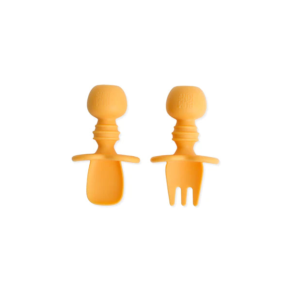 Bumkins Silicone Chewtensils - Tangerine