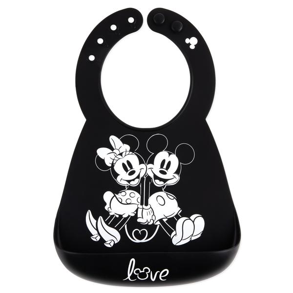 Bumkins Silicone Bib - Disney Mickey + Minnie Love
