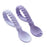 Itzy Ritzy Sweetie Silicone Baby Spoon Fork Set - Purple
