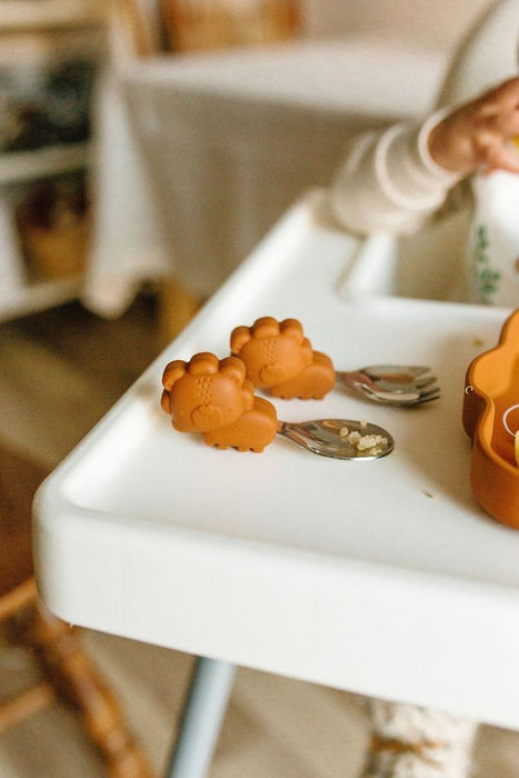 Loulou Lollipop Big Kid's Spoon/Fork Set - Lion