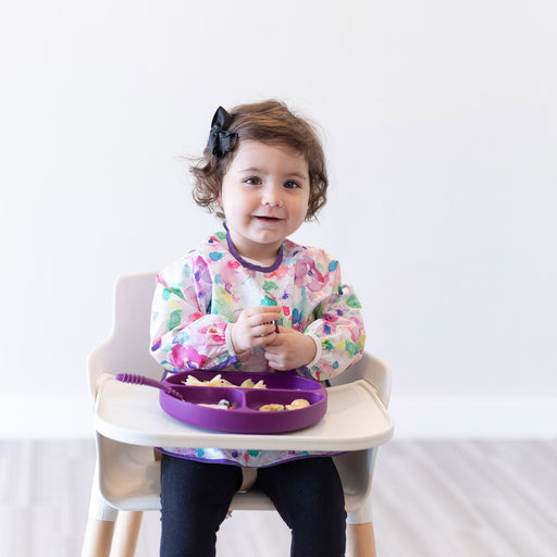 Bumkins Sleeved Bib - Watercolor Flower BK1202