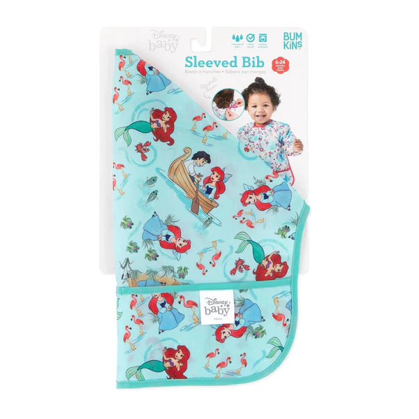Bumkins Sleeved Bib Disney Ariel