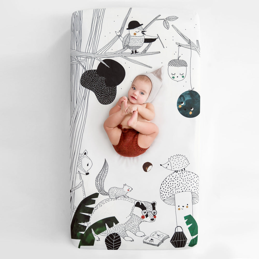 Rookie Humans Crib Sheet - Woodland Dreams (SWANTJE004)