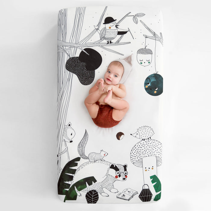 Rookie Humans Crib Sheet - Woodland Dreams (SWANTJE004)