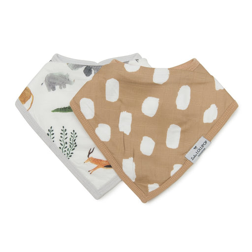 Loulou Lollipop Bandana Bib Set - Safari Jungle