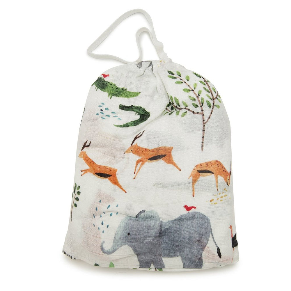 Loulou Lollipop Fitted Crib - Safari Jungle