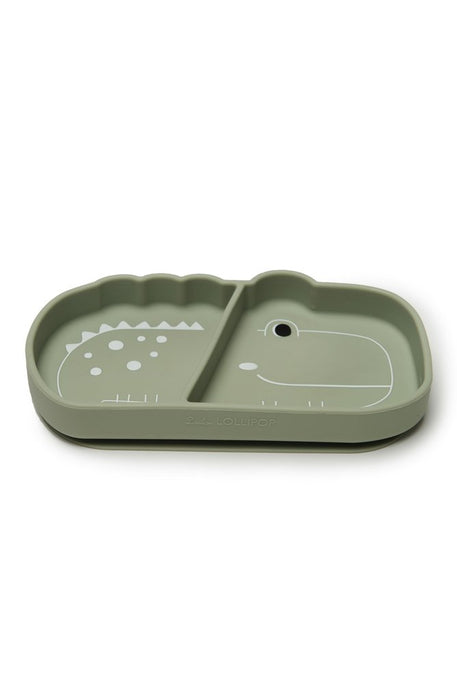 Loulou Lollipop Silicone Snack Plate - Alligator