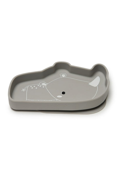 Loulou Lollipop Silicone Snack Plate - Rhino