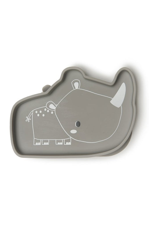 Loulou Lollipop Silicone Snack Plate - Rhino