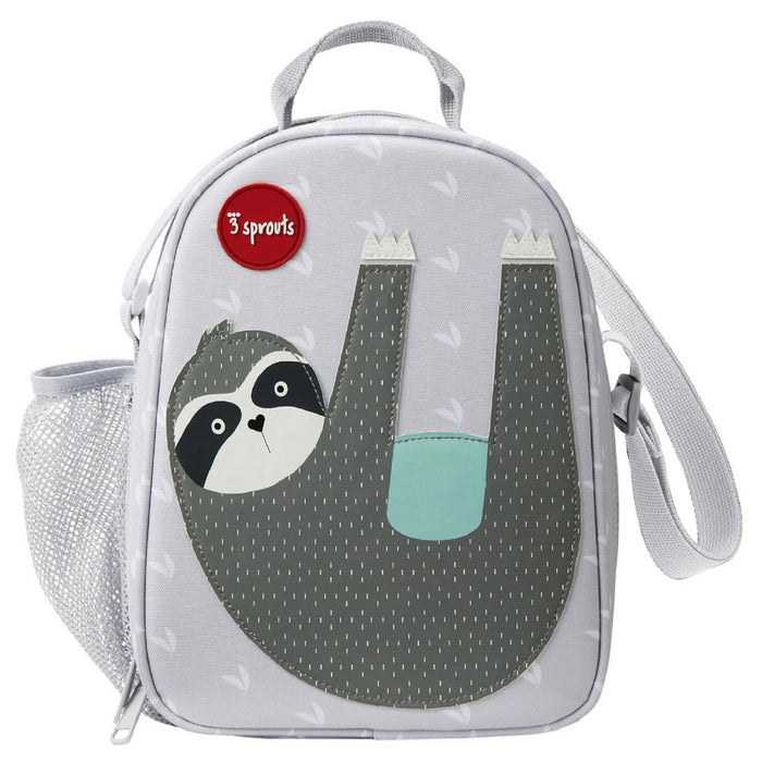 3 Sprouts Lunch Bag - Gray Sloth