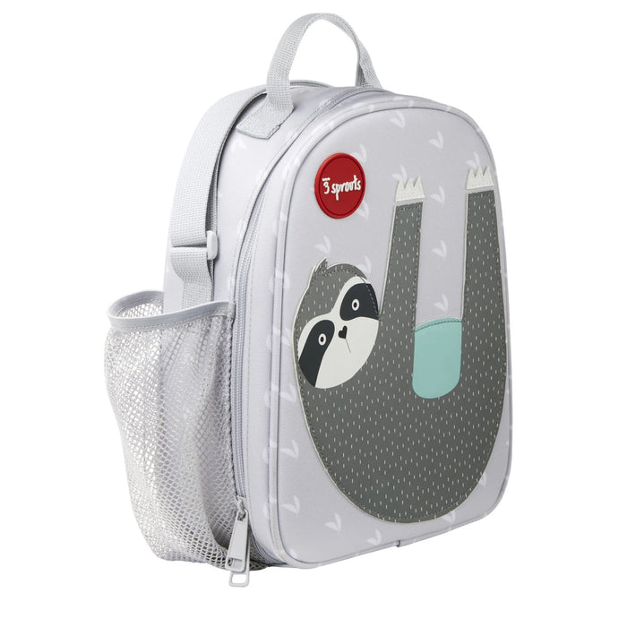 3 Sprouts Lunch Bag - Gray Sloth
