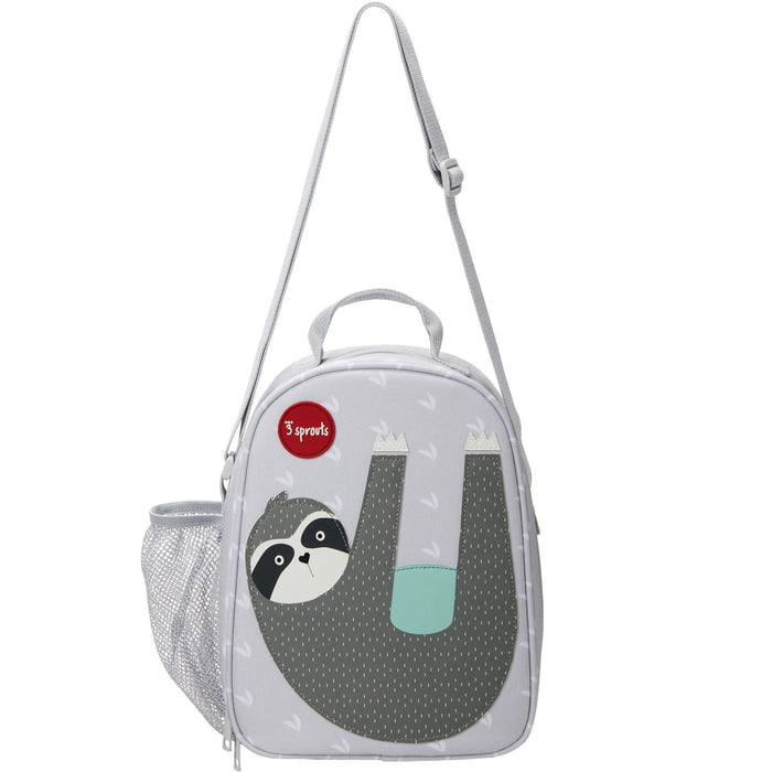 3 Sprouts Lunch Bag - Gray Sloth