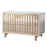 Natart Tulip Bjorn Classic Crib - White/Natural - MARKHAM IN STORE PICKUP ONLY