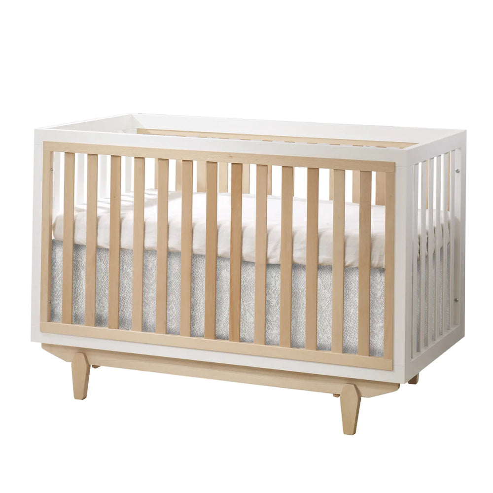 Natart Tulip Tate Classic Crib - White/Natural - MARKHAM IN STORE PICKUP ONLY