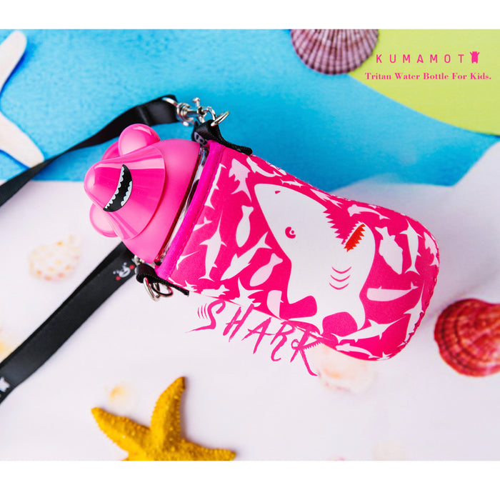 Kumamot Little Pink Shark Water Bottle